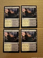 Four Forsaken Sanctuary cards arranged 2x2