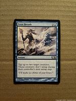 Front of Frost Breath card showing artwork, title, mana cost, text, set symbol