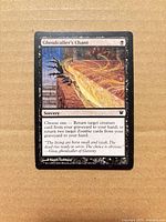 Front of Ghoulcaller’s Chant card showing artwork, title, set symbol, and condition.