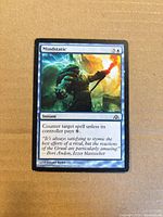 Front of Mindstatic card showing art, mana cost and text