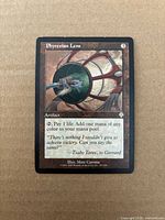 Front of Phyrexian Lens card showing artwork, mana cost, text box, and collector number 307/350