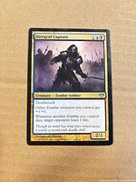 Front face of Diregraf Captain card showing artwork, card text, edges