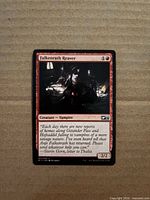 Front of Falkenrath Reaver card showing name, artwork, type, set symbol, and power/toughness