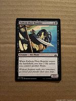 Front of Fathom Fleet Boarder card showing artwork, card text, set symbol and condition