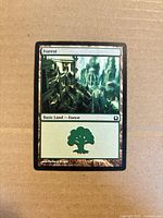 Front view of Forest basic land card