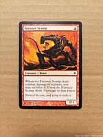 Front of Furnace Scamp card displaying artwork, card name, type line and power/toughness