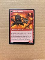 Front side of Gatstaf Ravagers card showing artwork, mana cost, and condition