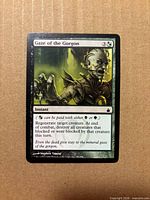 Front of Magic: The Gathering Gaze of the Gorgon card showing artwork, mana cost, and text