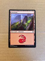 Front of Mountain card showing artwork, set symbol, collector number 273/273