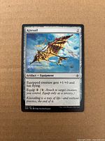 Front of Kitesail card displaying artwork and card text