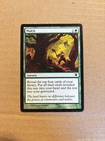 Front of Mulch card showing artwork, mana cost and text