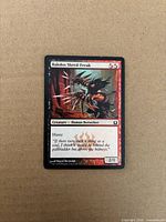 Front of Rakdos Shred-Freak card showing artwork, mana cost and stats