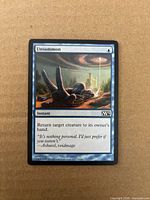 Front of Unsummon card showing set symbol, art, text box