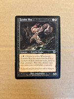 Front of Zombie Boa card showing artwork, mana cost, power/toughness and text box