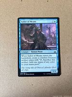 Front of Sailor of Means card showing art, text and condition