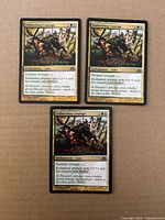 Fronts of all three Unflinching Courage cards