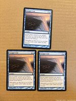 All three Voyage's End cards front view on cardboard background