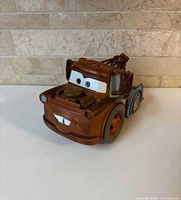 Front left view showing Mater face, paint wear