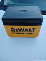 Front view showing DeWalt Racing graphic on cooler body