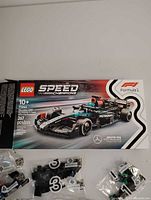 Box front showing set 77244 Mercedes-AMG F1 W11 image, age 10+, 267 pcs