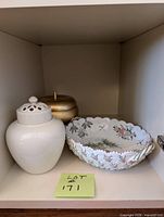 All three items displayed together on shelf