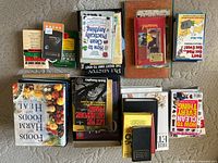 Group shot of all books, journals, magazines, padfolio and SD card packaging