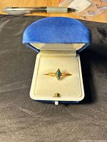 Ring in presentation box, front view