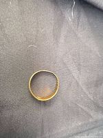 Full view of gold bangle
