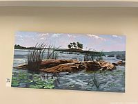 Full view of the painting on wall