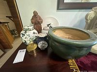Group view of all six items on table