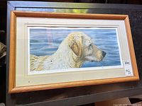 Full view of framed Labrador print