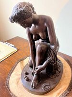 Full view of bronze sculpture front left