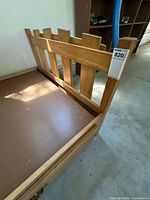 Close-up of footboard, side rail and under-bed drawer