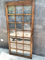 Full front view of the oak glazed door
