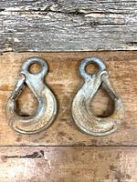 Both Pewag tow hooks side by side