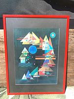 Front view of framed Kandinsky print