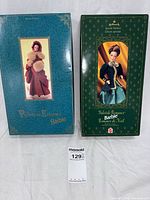 Front view of both Barbie boxes upright