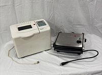 Bread maker and panini press group view