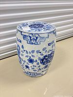 Full view of garden stool front