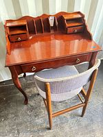 Desk and chair together, showing overall condition