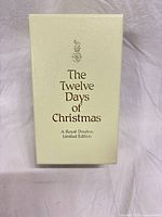 Front of Royal Doulton Twelve Days of Christmas limited edition box