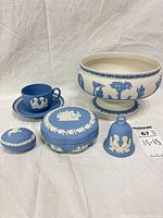 Group shot of all six jasperware pieces