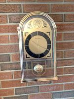 Full front view of clock on wall