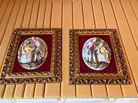 Full view of both framed plaques on wall