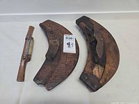Front view showing spokeshave and two curved planes