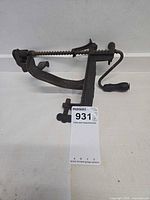 Full view of Little Star cast iron apple peeler showing clamp and mechanism
