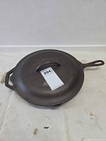 Skillet with lid in place