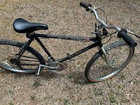 Black Murray cruiser bicycle left side profile