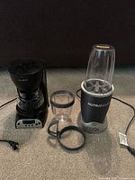 NutriBullet blender with tall cup, extra cup and ring, Mr. Coffee 4-cup drip coffee maker