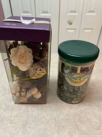 Boxed potpourri and Lucky stones side-by-side
